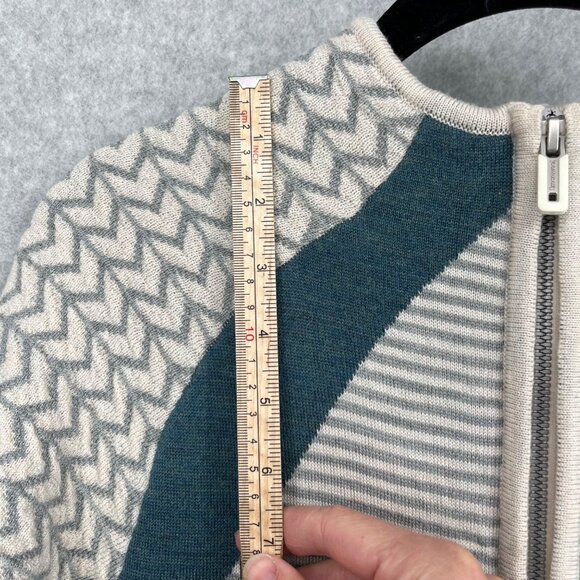 Smartwool Women's Cardigan - Cream and Teal - Picture 11 of 14